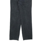 TEDDYS Womens Black Regular Straight Denim Stone Wash W32 L32 Cotton Blend Zip