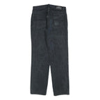 TEDDYS Womens Black Regular Straight Denim Stone Wash W32 L32 Cotton Blend Zip