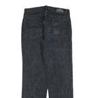 TEDDYS Womens Black Regular Straight Denim Stone Wash W32 L32 Cotton Blend Zip