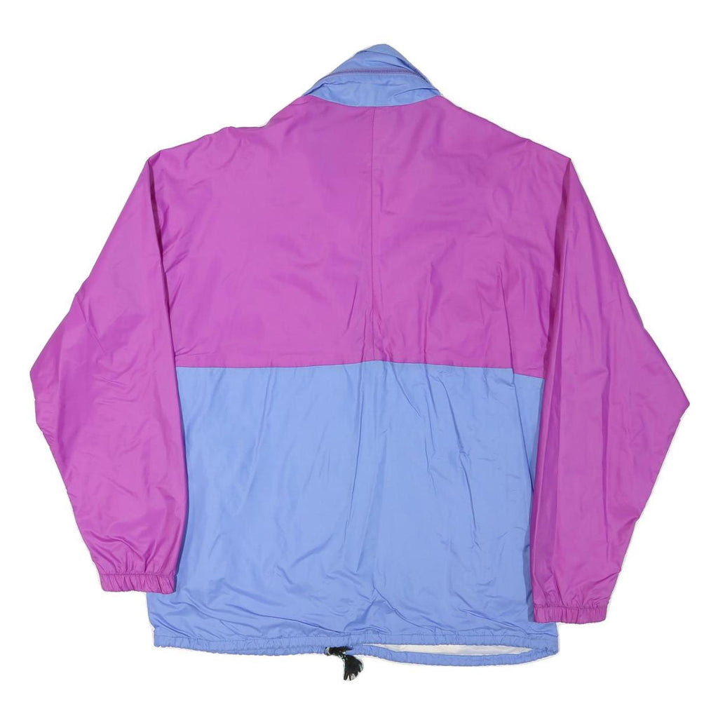 AQUA GUARD Mens Purple & Blue Zip Jacket M Polyester Blend Colourblock