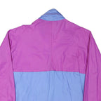 AQUA GUARD Mens Purple & Blue Zip Jacket M Polyester Blend Colourblock