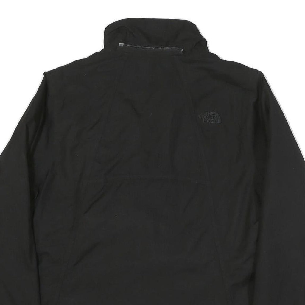 THE NORTH FACE Womens Black Outdoor Jacket L Polyester Blend Zip Plain Casual