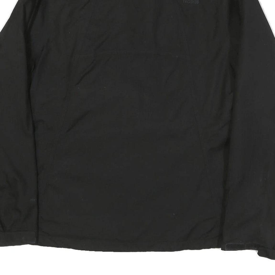 THE NORTH FACE Womens Black Outdoor Jacket L Polyester Blend Zip Plain Casual