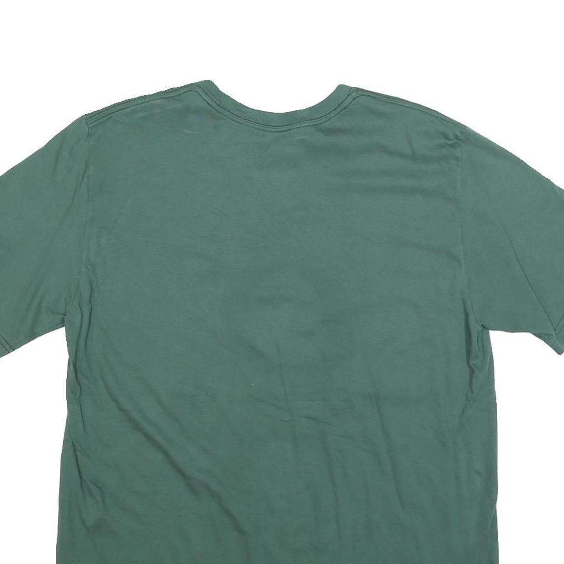 NIKE Mens Green Claim The Game Graphic T-Shirt L Short Sleeve Crew Neck