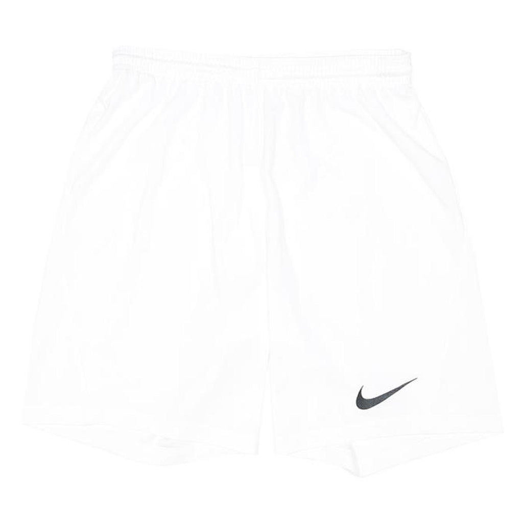 NIKE Mens White Sports Casual Shorts S W26 Polyester Blend Lightweight
