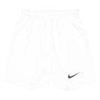 NIKE Mens White Sports Casual Shorts S W26 Polyester Blend Lightweight