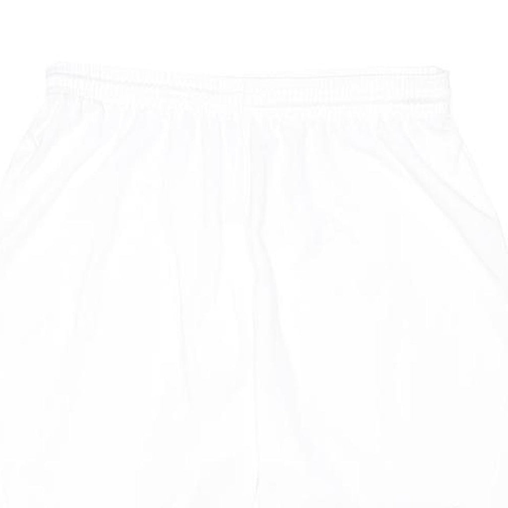 NIKE Mens White Sports Casual Shorts S W26 Polyester Blend Lightweight