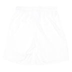 NIKE Mens White Sports Casual Shorts S W26 Polyester Blend Lightweight