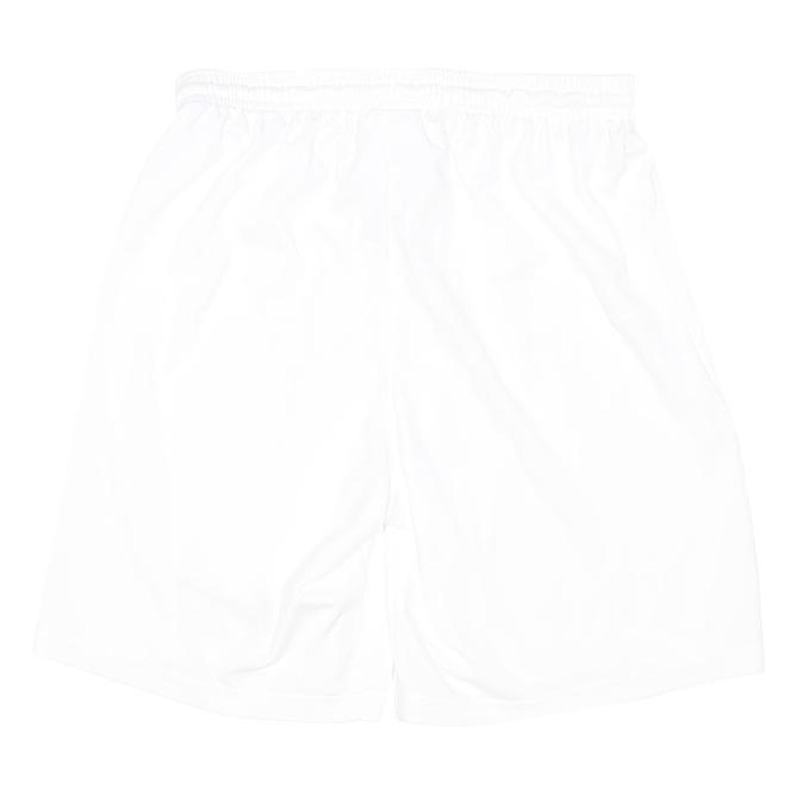NIKE Mens White Sports Casual Shorts S W26 Polyester Blend Lightweight