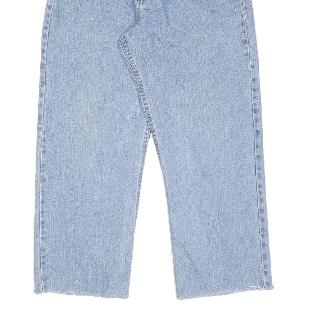 WRANGLER Mens Regular Fit Straight Leg Denim Light Blue W34 L26 Cotton Blend