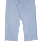 WRANGLER Mens Regular Fit Straight Leg Denim Light Blue W34 L26 Cotton Blend