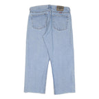 WRANGLER Mens Regular Fit Straight Leg Denim Light Blue W34 L26 Cotton Blend