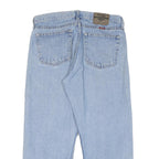WRANGLER Mens Regular Fit Straight Leg Denim Light Blue W34 L26 Cotton Blend