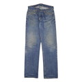LEVI'S Mens Regular Fit Blue Denim Cotton Blend Zip Jeans W31 L33 Classic Style