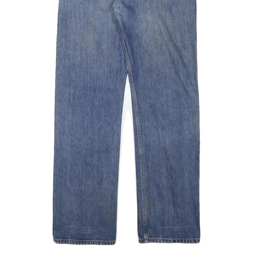 LEVI'S Mens Regular Fit Blue Denim Cotton Blend Zip Jeans W31 L33 Classic Style