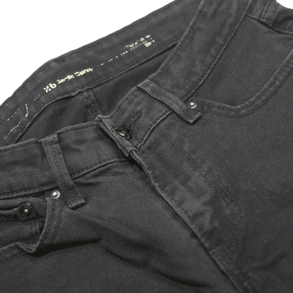 LEVI'S Womens Slim Black Jeans Denim W26 L32 Zip Classic Fit