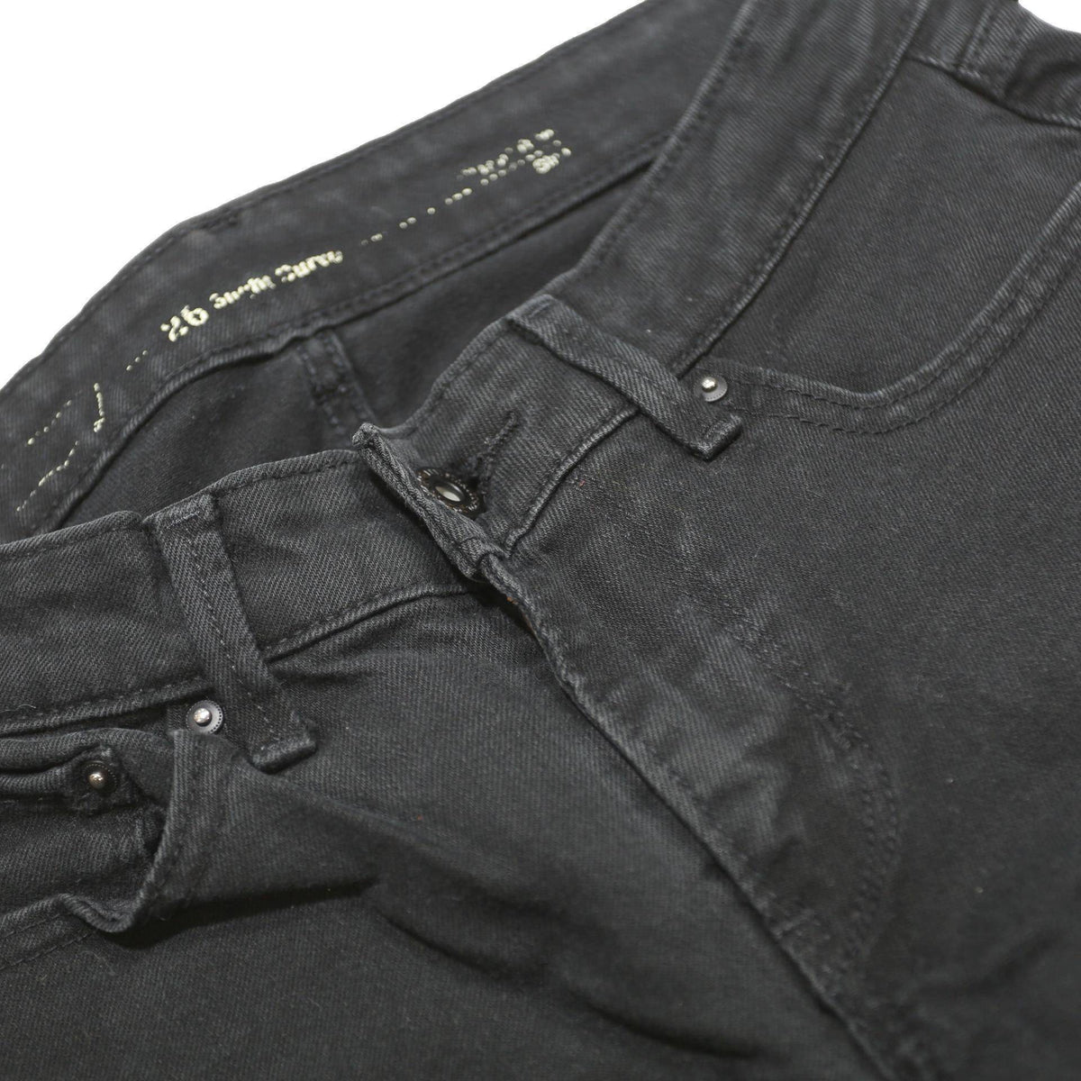 LEVI'S Womens Slim Black Jeans Denim W26 L32 Zip Classic Fit