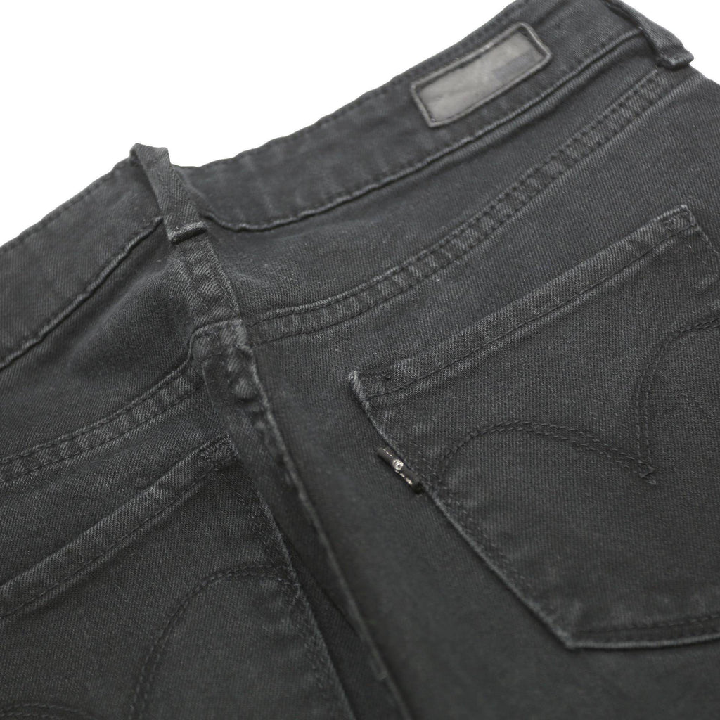 LEVI'S Womens Slim Black Jeans Denim W26 L32 Zip Classic Fit