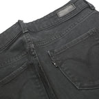 LEVI'S Womens Slim Black Jeans Denim W26 L32 Zip Classic Fit