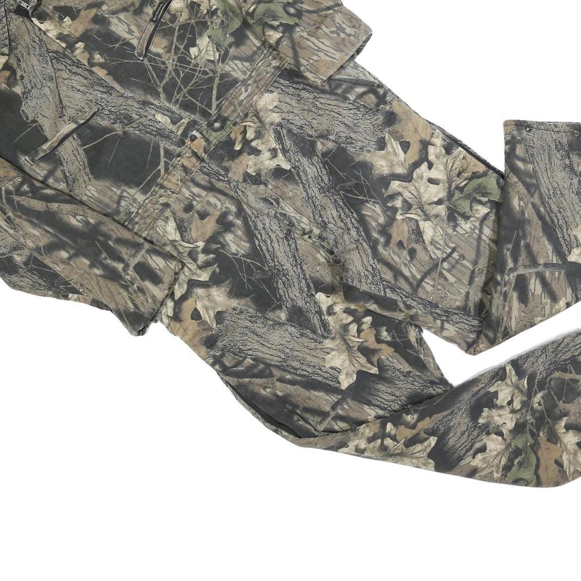 WOLF MOUNTAIN Mens Camouflage Dungarees Regular Fit Polyester Blend L W40 L28