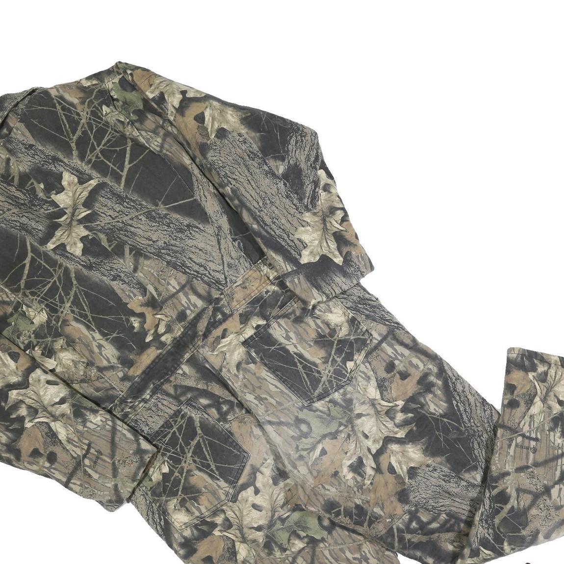 WOLF MOUNTAIN Mens Camouflage Dungarees Regular Fit Polyester Blend L W40 L28