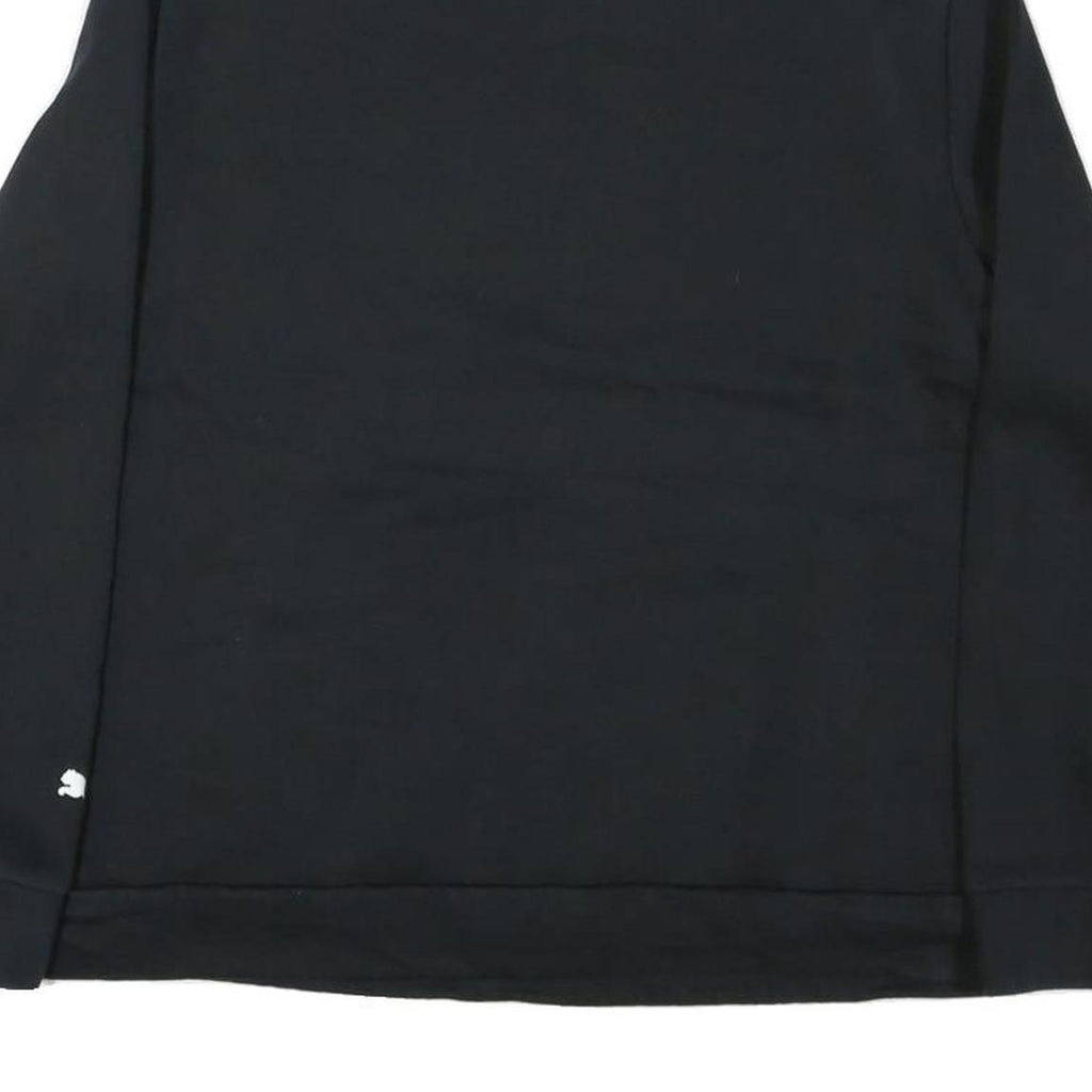 PUMA Womens Black Cotton Blend Pullover Sweatshirt 2XL High Neck Logo