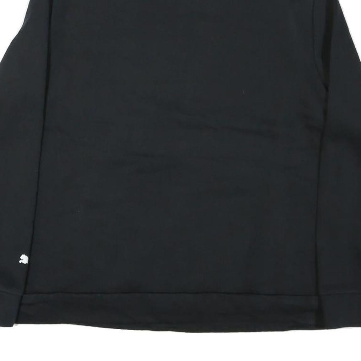 PUMA Womens Black Cotton Blend Pullover Sweatshirt 2XL High Neck Logo