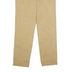 CARHARTT Mens Cotton Blend Beige Relaxed Straight Trousers W36 L34 Workwear Zip