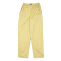 RUKKA Mens Relaxed Yellow Polyester Blend Drawstring Trousers W24 L30 Casual