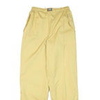 RUKKA Mens Relaxed Yellow Polyester Blend Drawstring Trousers W24 L30 Casual