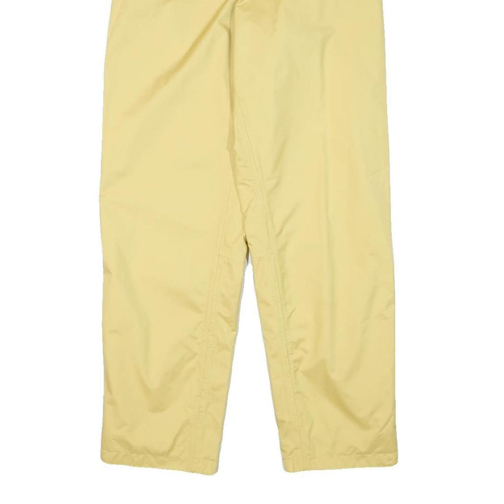 RUKKA Mens Relaxed Yellow Polyester Blend Drawstring Trousers W24 L30 Casual