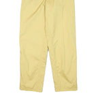 RUKKA Mens Relaxed Yellow Polyester Blend Drawstring Trousers W24 L30 Casual