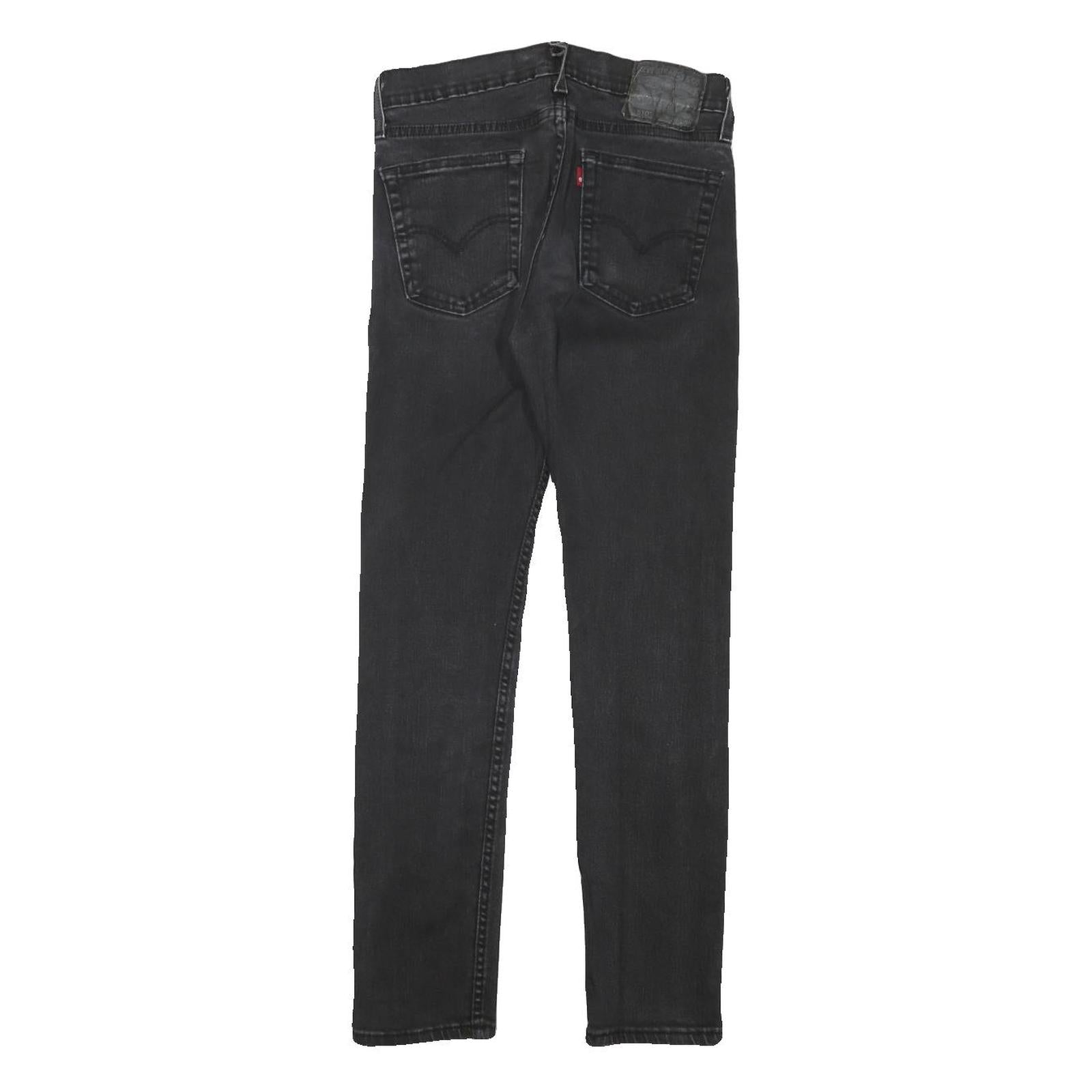 LEVI'S 510 Mens Jeans Black Slim Skinny Denim W26 L27 Zip