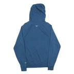 NIKE Mens Blue Hoodie S Cotton Blend Pullover Sports Casual