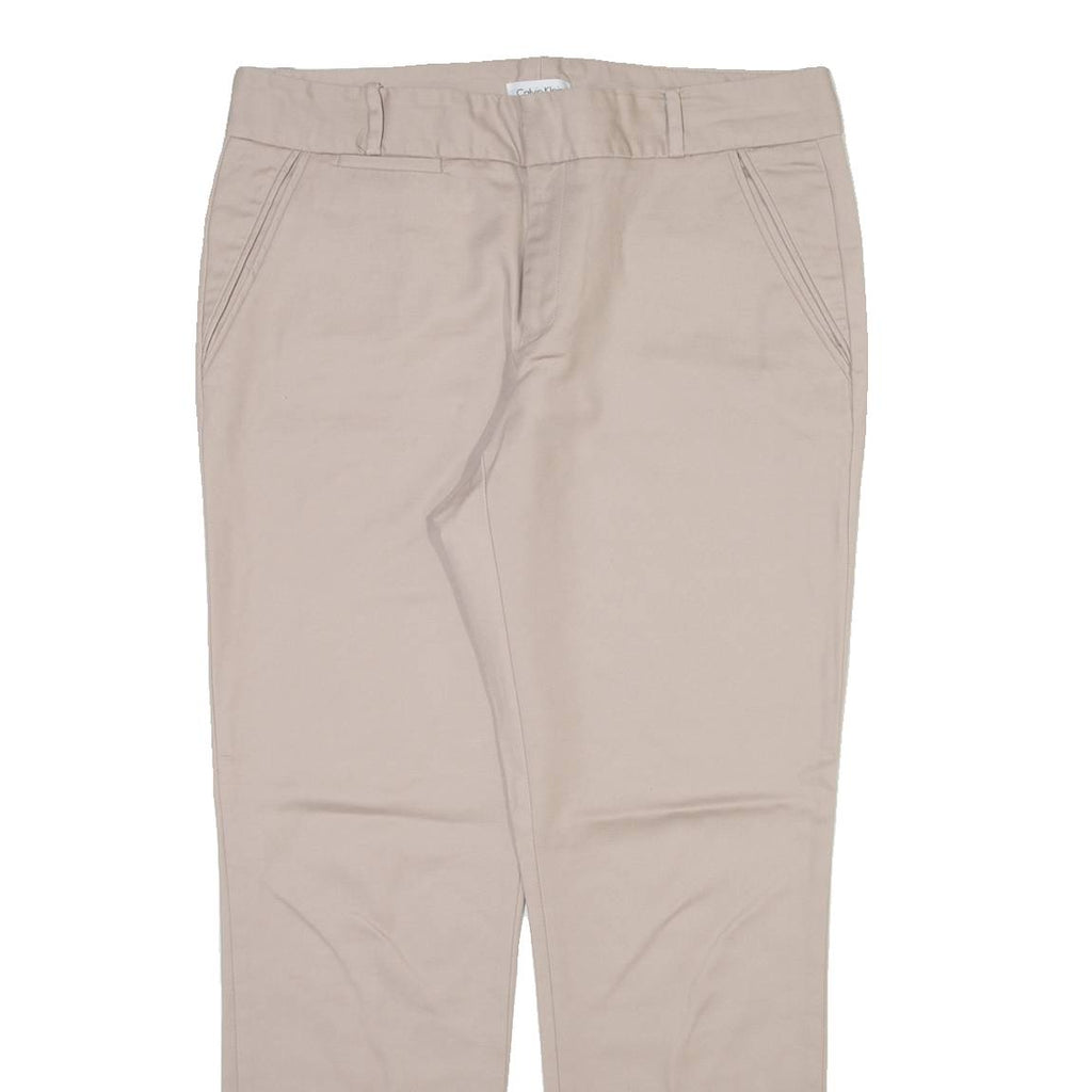 CALVIN KLEIN Womens Trousers Beige Regular Tapered W32 L28