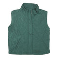 SUPERDOWN Womens Green Quilted Zip Jacket XS Polyester Blend Sleeveless