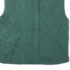 SUPERDOWN Womens Green Quilted Zip Jacket XS Polyester Blend Sleeveless