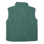 SUPERDOWN Womens Green Quilted Zip Jacket XS Polyester Blend Sleeveless