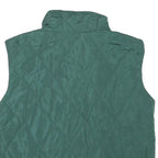 SUPERDOWN Womens Green Quilted Zip Jacket XS Polyester Blend Sleeveless