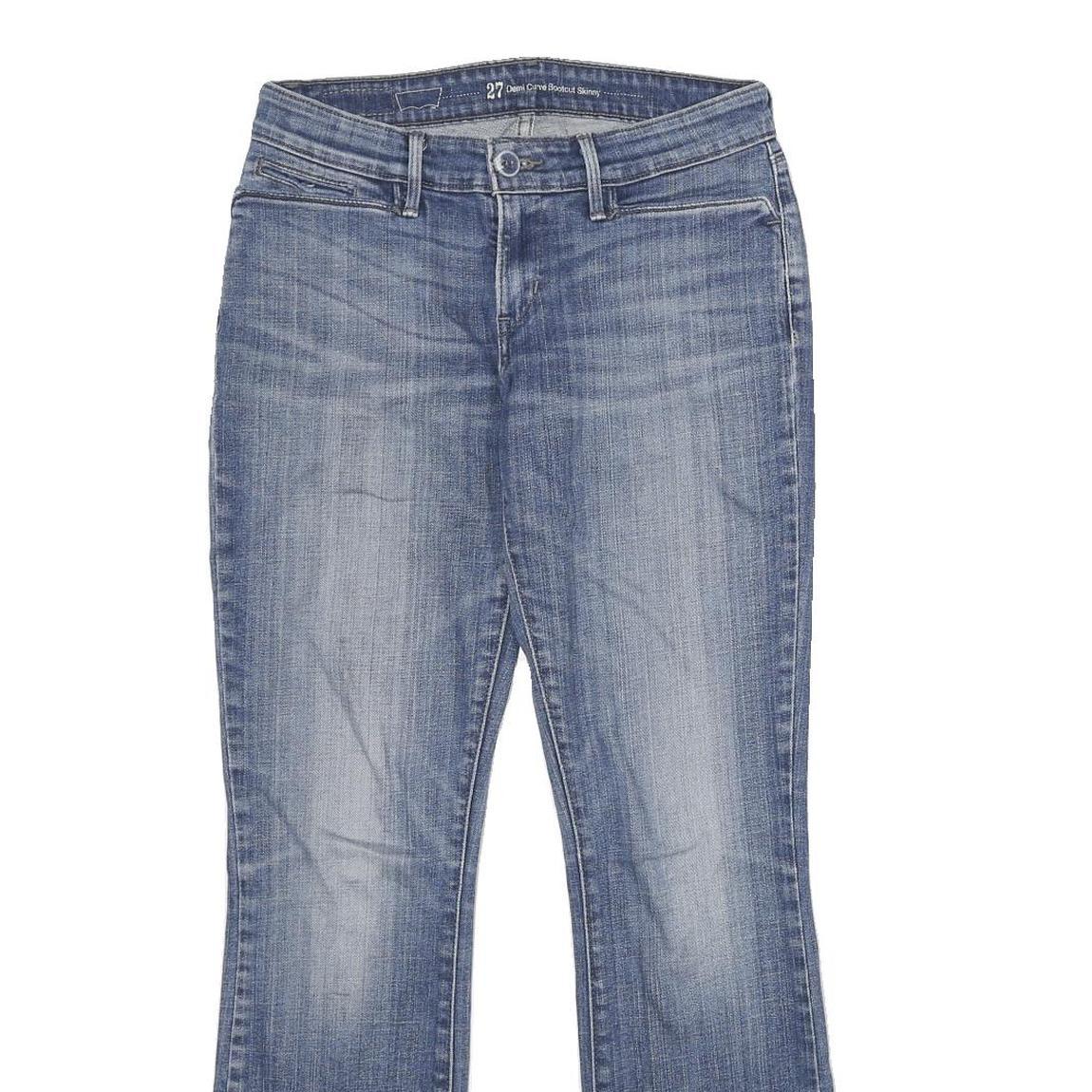 LEVI'S Demi Curve Bootcut Skinny Womens Jeans Blue Relaxed Bootcut Denim Medium