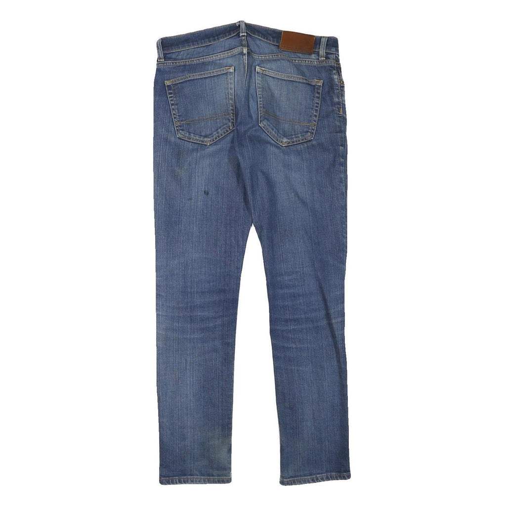 TOMMY HILFIGER Mens Jeans Blue Slim Skinny Denim Medium W34 L32 Classic Zip