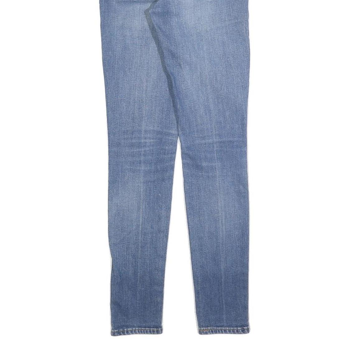 LEVI'S 721 Womens Jeans Blue Slim Skinny Denim Light W25 L29 Stretch Zip