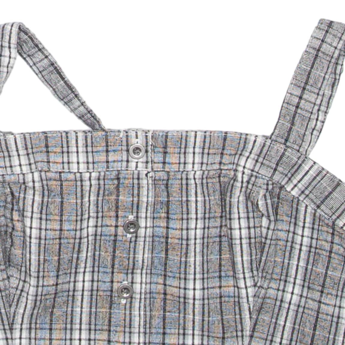 HOLLISTER Womens Cropped Vest Black Check XS
