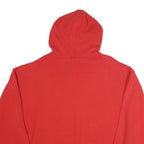 FILA Mens Red Cotton Hoodie L Pullover Logo Sweatshirt Casual