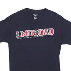CHAMPION Mens Black LMU Dad Graphic T-Shirt M Short Sleeve Crew Neck Cotton