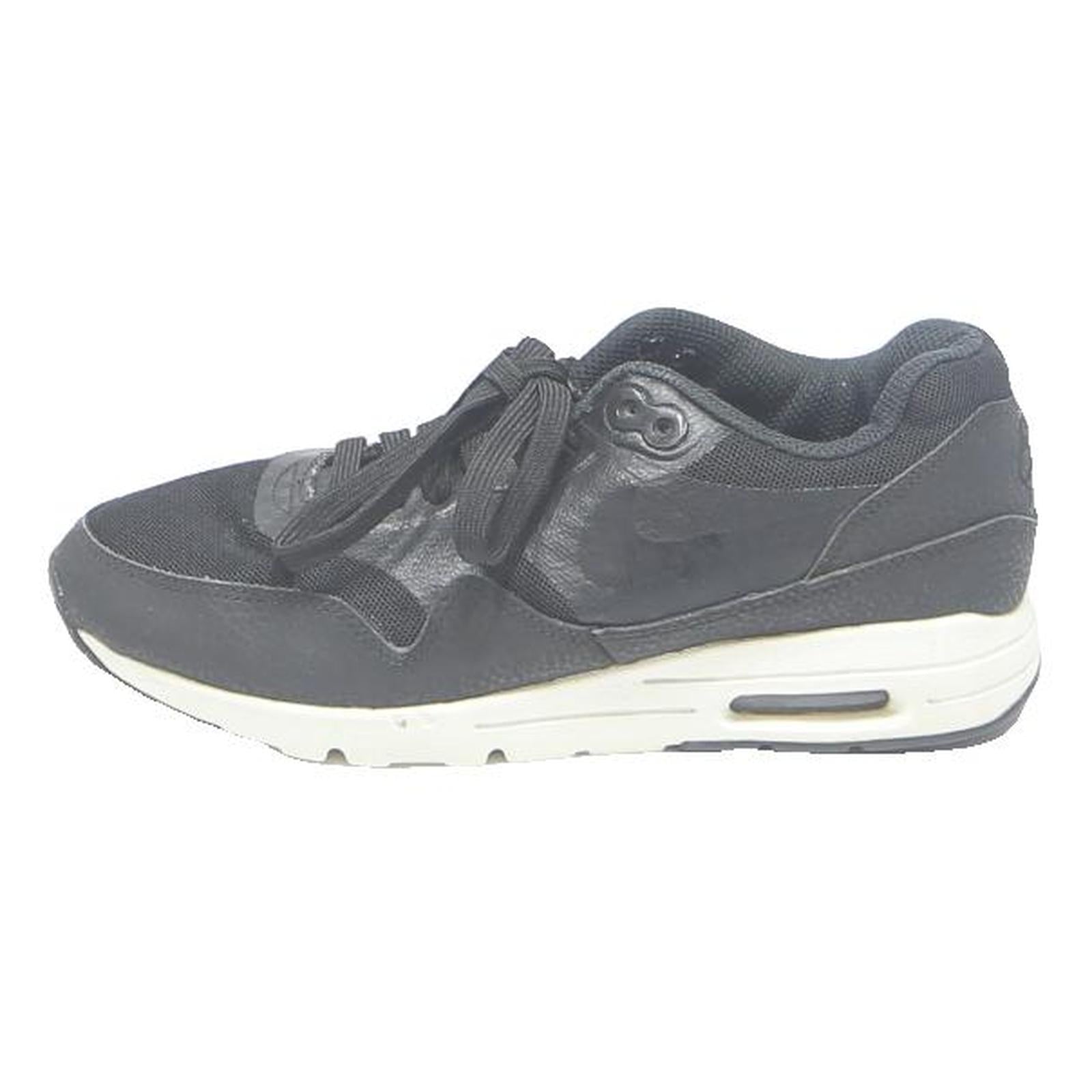 NIKE Air Max 1 Girls Sneaker Footwear Black Synthetic UK 3 Comfort Sport
