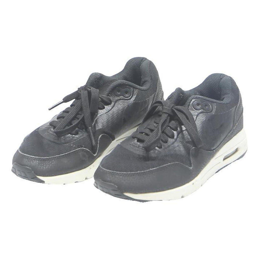 NIKE Air Max 1 Girls Sneaker Footwear Black Synthetic UK 3 Comfort Sport