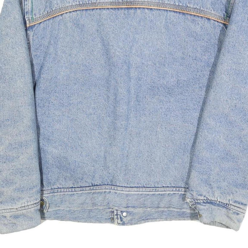 CARRERA Mens Blue Denim Button Jacket M Cotton Blend Plain Vintage Style Large