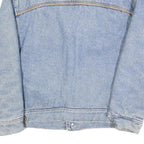 CARRERA Mens Blue Denim Button Jacket M Cotton Blend Plain Vintage Style Large