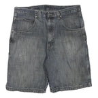 WRANGLER Mens Denim Blue Cargo Shorts L W36 Workwear Cotton Blend